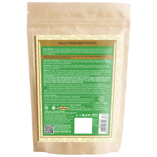 Khadi Naturals Organic Tulsi Leaf Powder image