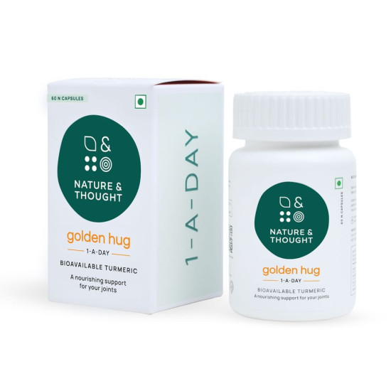 Nature & Thought Golden Hug 1-A-Day Bioavailable Turmeric Capsule image