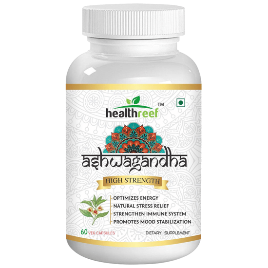 Healthreef Ashwagandha High Strength Veg Capsules image