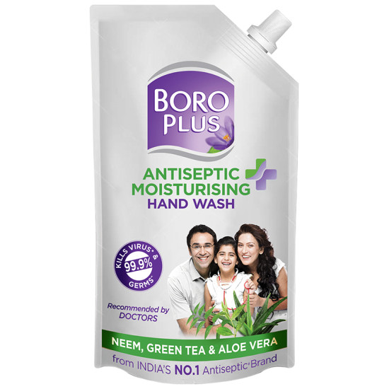 Boroplus Antiseptic + Moisturising Hand Wash Neem, Green Tea & Aloe Vera image