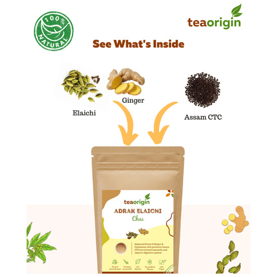 Tea Origin Adrak Elaichi Chai image