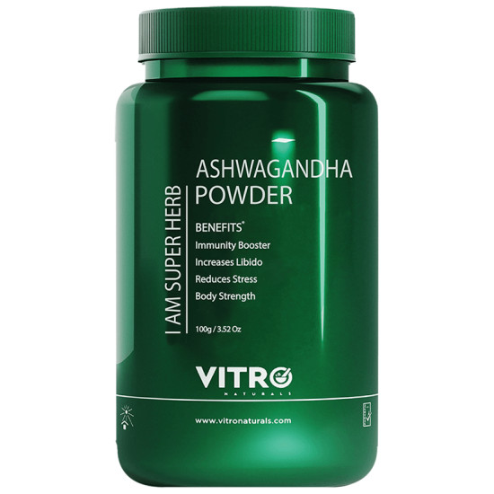 Vitro Naturals I Am Super Herb Ashwagandha Powder for Increase in Energy & Stamina image