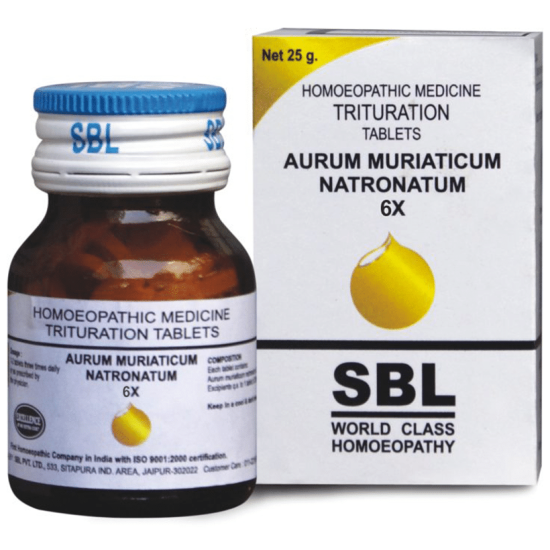 SBL Aurum Muriaticum Natronatum Trituration Tablet 6X image