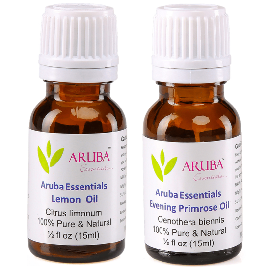 Aruba Essentials Combo Pack of Lemon Oil & Evening Primrose Oil (15ml Each) image