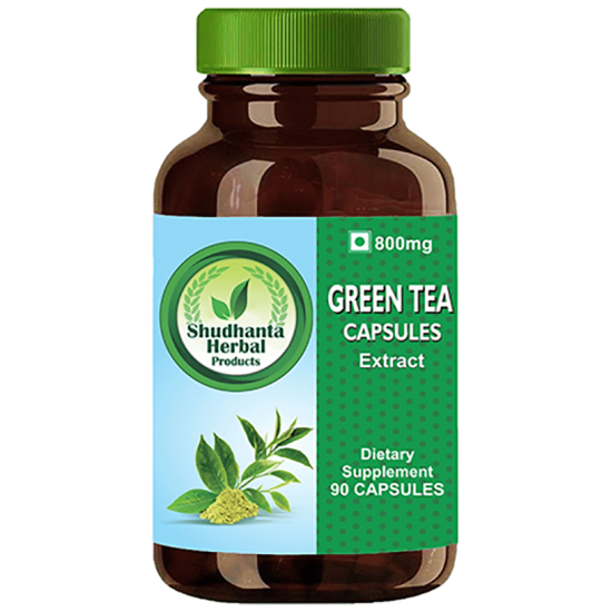 Shudhanta Herbal Green Tea 800mg Capsule image