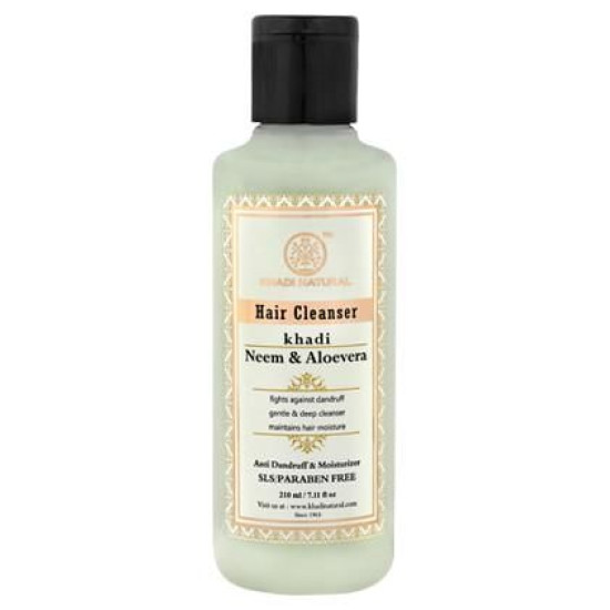 Khadi Naturals Ayurvedic Neem & Aloevera Hair Cleanser image