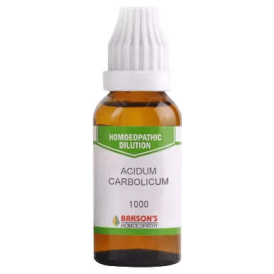 Bakson's Acidum Carbolicum Dilution 1000 CH image