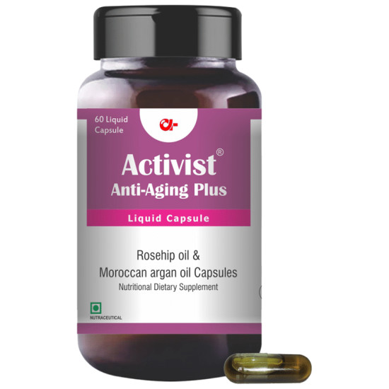 Activist Anti-Aging Plus Liquid Rosehip & Moroccan Argan Oil Capsule image