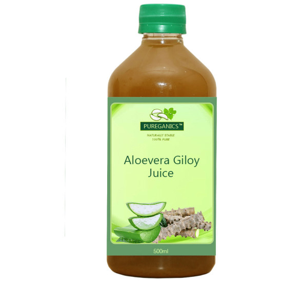 Pureganics Aloevera Giloy Juice image