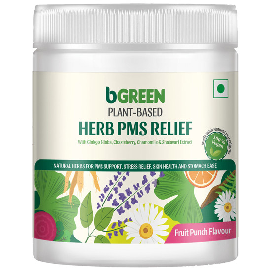 B Green Plant-Based Herb PMS Relief Powder Fruit Punch image