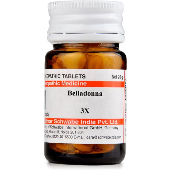 Dr Willmar Schwabe India Belladonna Trituration Tablet 3X image