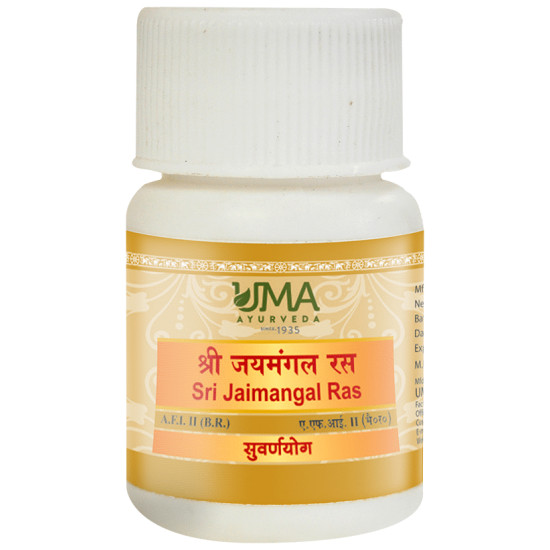 Uma Ayurveda Sri Jaimangal Ras Tablet (with Gold & Silver) image