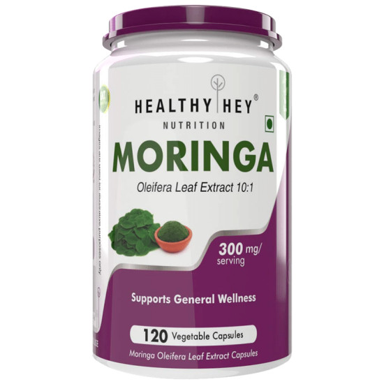 HealthyHey Moringa 300mg Vegetable Capsule image