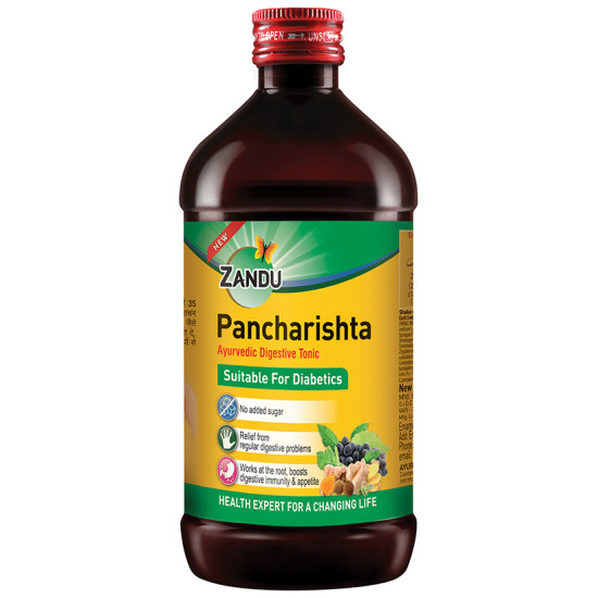 Zandu Pancharishta Ayurvedic Digestive Tonic Suitable for Diabetics image