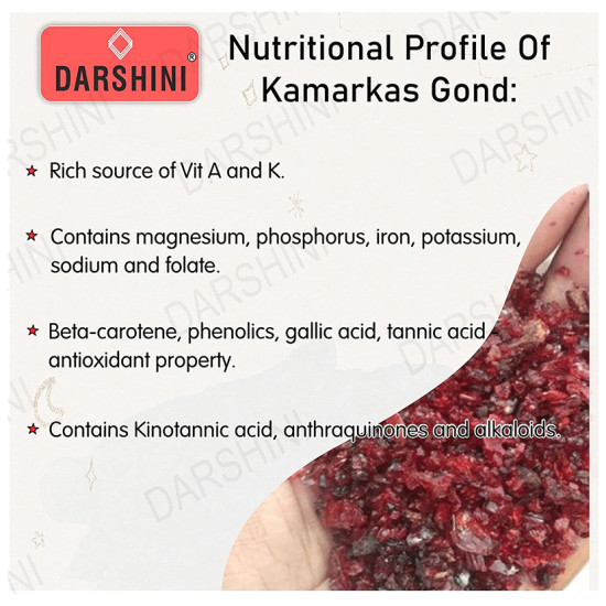 Darshini Kamarkus Gondh / Palash Gum / Dhak / Kamarkas Gond / Butea Monosperma Powder image