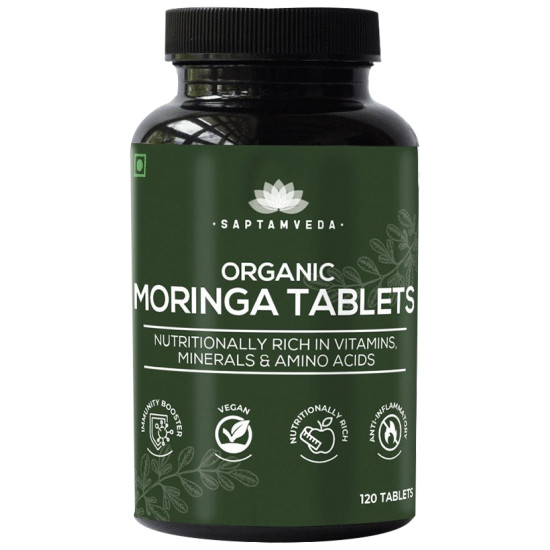 Saptamveda Organic Moringa Tablet (120 Each) image