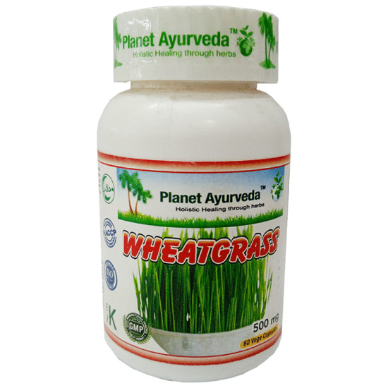 Planet Ayurveda Wheatgrass Vege Capsule image