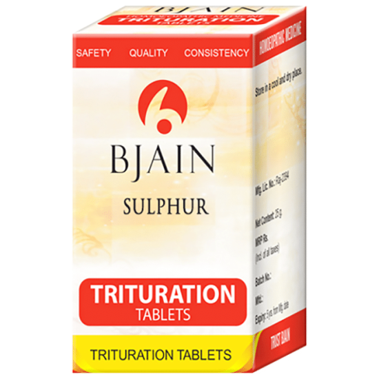 Bjain Sulphur Trituration Tablet 3X image