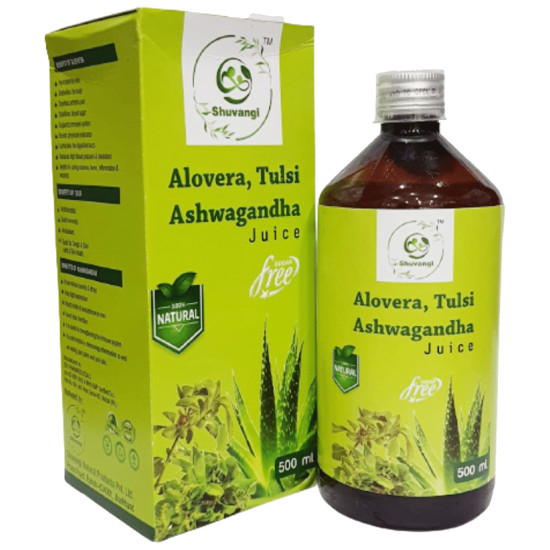 Shuvangi Aloevera, Tulsi Ashwagandha Juice image