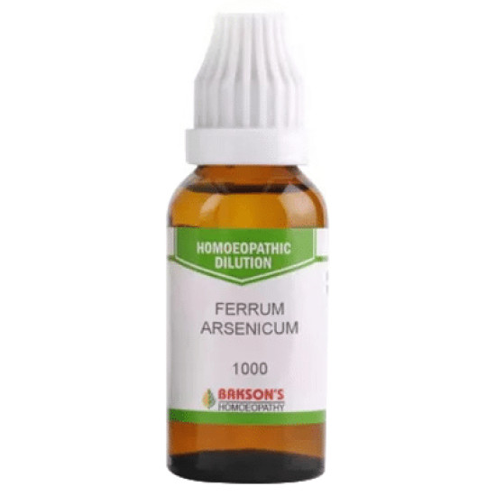 Bakson's Ferrum Arsenicum Dilution 1000 CH image