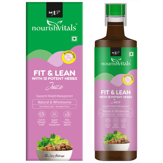 NourishVitals Fit & Lean With 12 Potent Herbs Juice image