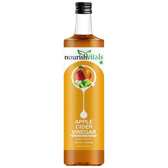 NourishVitals Apple Cider Vinegar with Ginger, Garlic, Lemon and Honey image