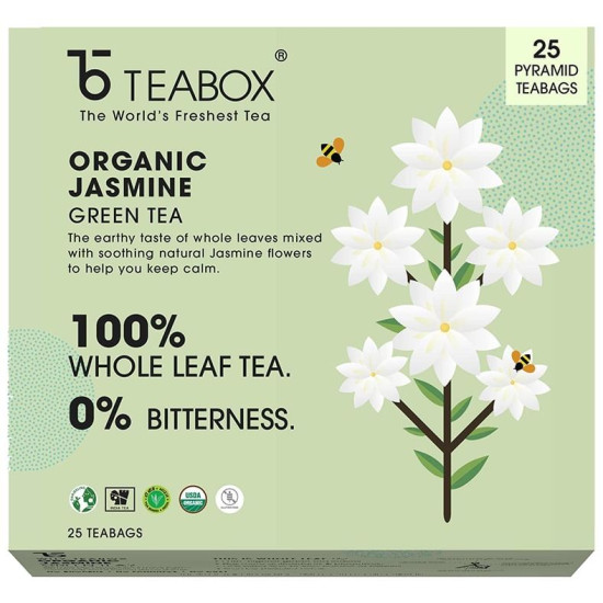 Teabox Organic Jasmine Green Tea Bag (2gm Each) image