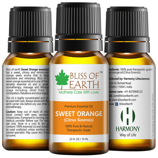 Bliss of Earth Sweet Orange Premium Essential Oil image