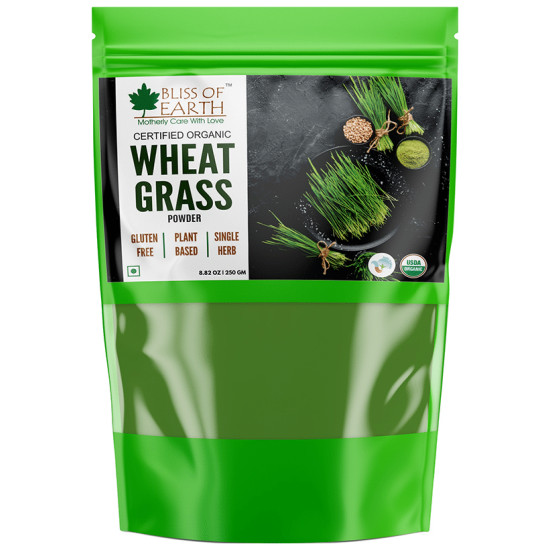 Bliss of Earth Certified Organic Wheat Grass Powder image