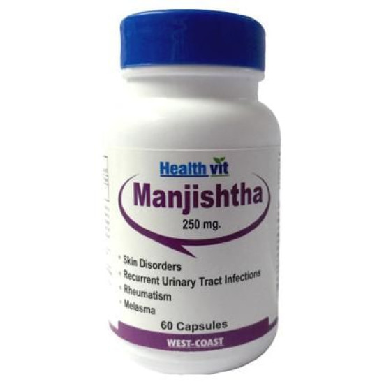 HealthVit Manjishtha 250mg Capsule image