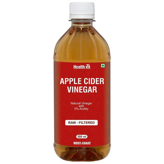 HealthVit Apple Cider Vinegar Raw- Filtered image