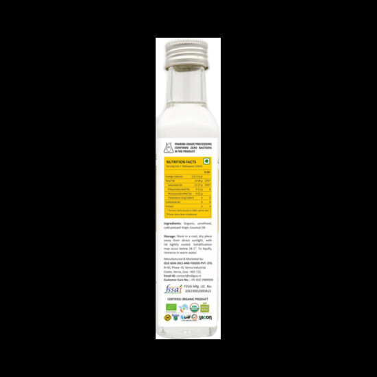 Old Goa 100% Natural & Organic First Extract & Cold Pressed Extra Virgin Coconut Oil image