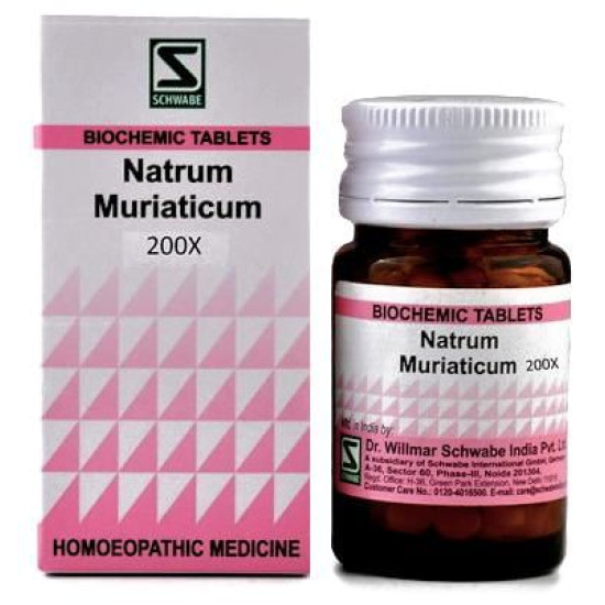 Dr Willmar Schwabe India Natrum Muriaticum Biochemic Tablet 200X image