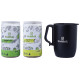 Siddhik Combo Pack of Immuno Buzz Tisane Giloy Tea 250gm & Healthy U Tisane Lemon Tea 250gm and Siddhik Cup image