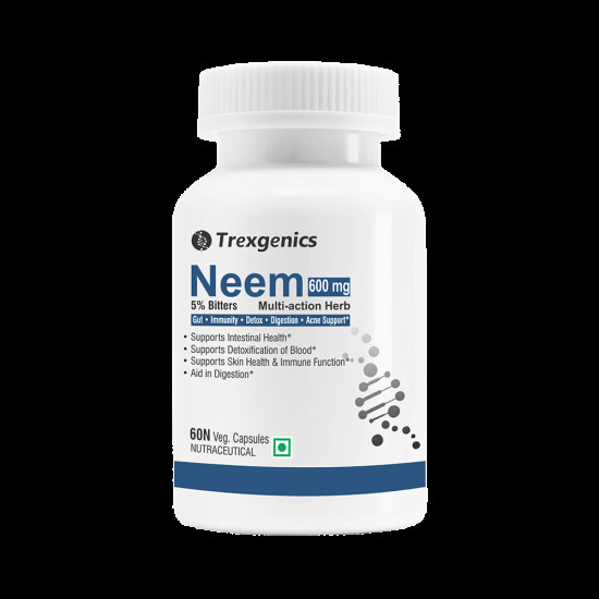 Trexgenics Neem 5% Bitters 600mg Veg Capsule image