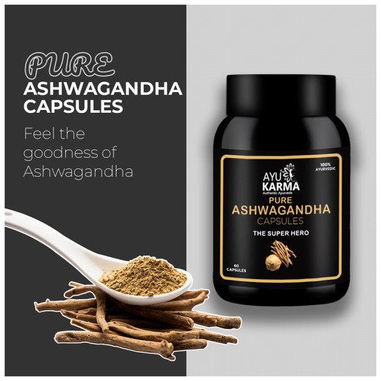 Ayukarma Pure Ashwagandha Capsule (60 Each) image