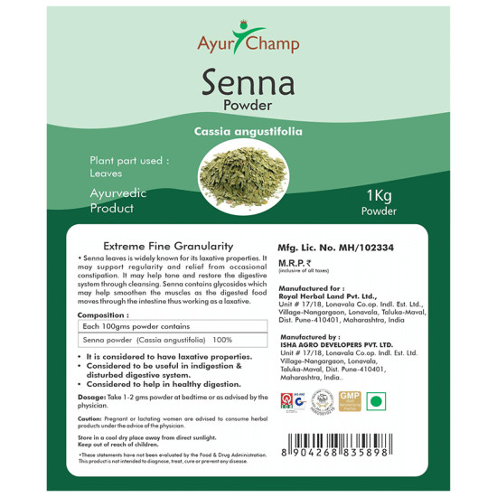 Ayur Champ Senna Casia Augustifolia Powder image