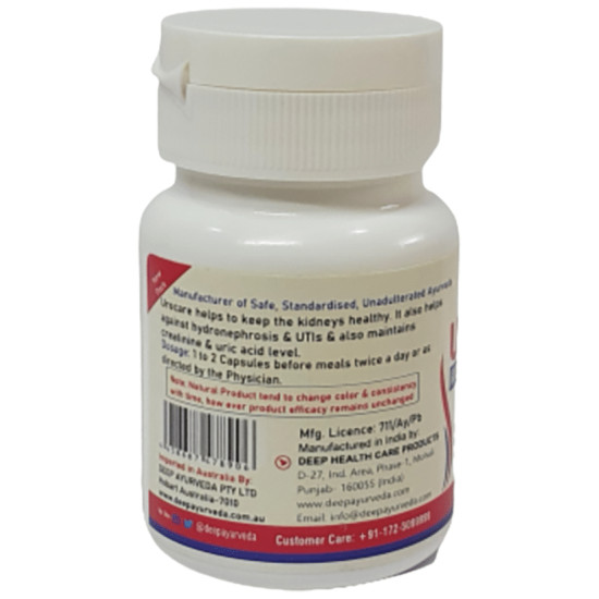 Deep Ayurveda Urocare Kidney Care Formulation Extract Based Capsule image