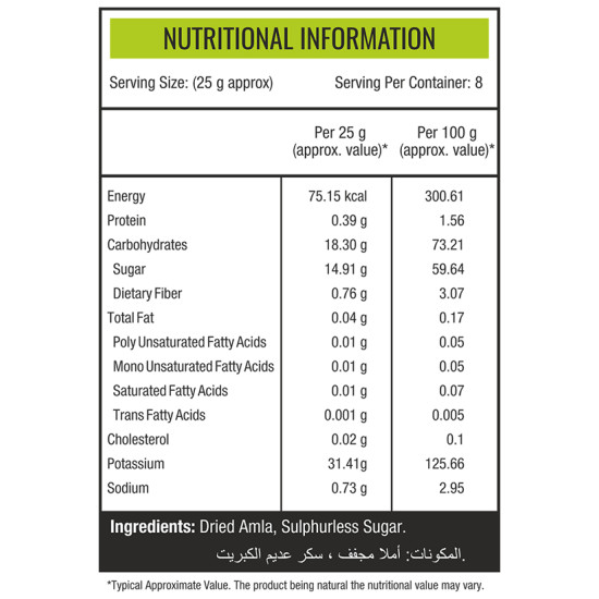 NourishVitals Amla Fruit Dried Candy (200gm Each) image