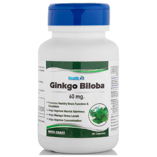 HealthVit Ginkgo Biloba 60mg Capsule image