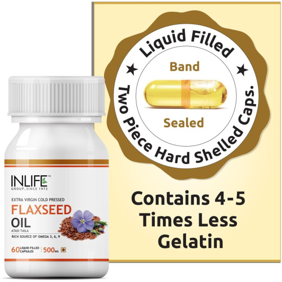 Inlife Flaxseed Oil Capsule image