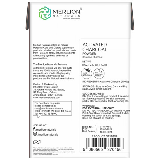 Merlion Naturals Activated Charcoal Powder image