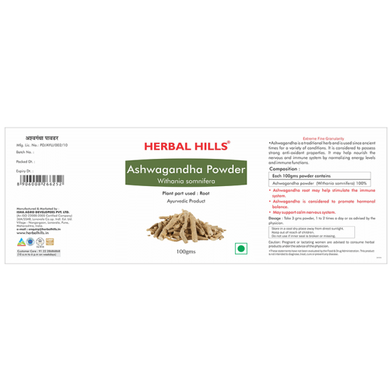 Herbal Hills Ashwagandha Powder Pack of 2 image