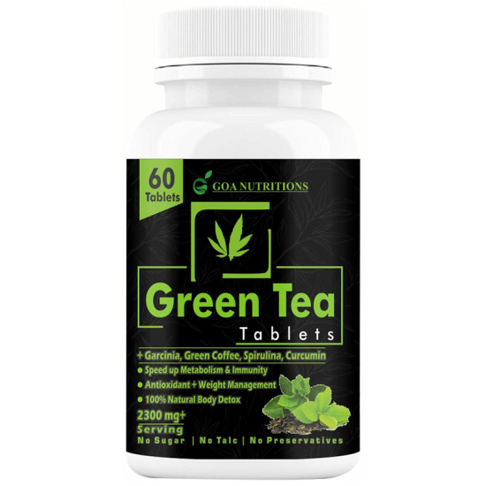 Goa Nutritions Green Tea Tablet Sugar Free image