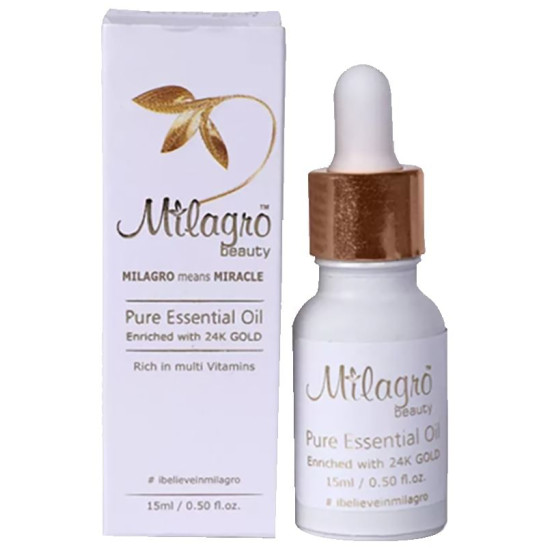 Milagro Beauty Pure Essential Oil Enriched with 24K Gold image