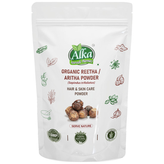 Alka Ayurvedic Pharmacy Organic Reetha / Aritha Powder image