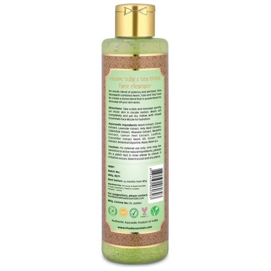 Khadi Essentials Neem, Tulsi & Tea Tree Face Cleanser image