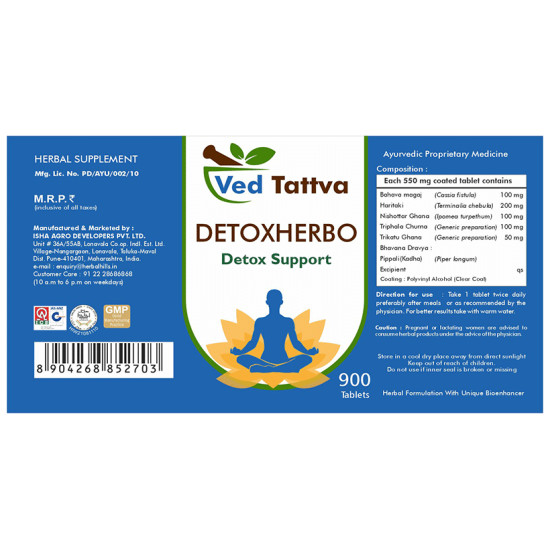 Ved Tattva Detox Herbo Support Tablet image