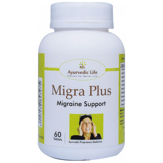 Ayurvedic Life Migra Plus Migraine Support Tablet image