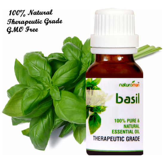 Naturoman Basil Pure & Natural Essential Oil image